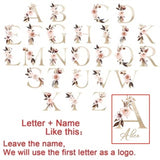 Personalised Name Initial Backpack Pink Letter Girls Kid Nursery Child