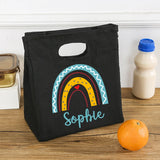 Personalized Rainbow Name Lunch Bag for Women Kids