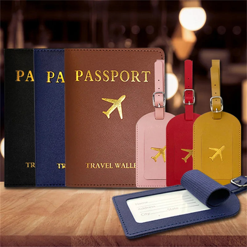 Personalised Passport Holder & Luggage Tag Set