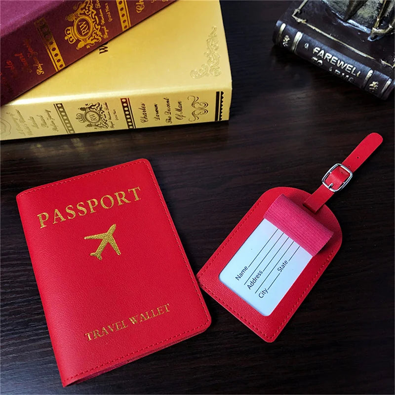 Personalised Passport Holder & Luggage Tag Set