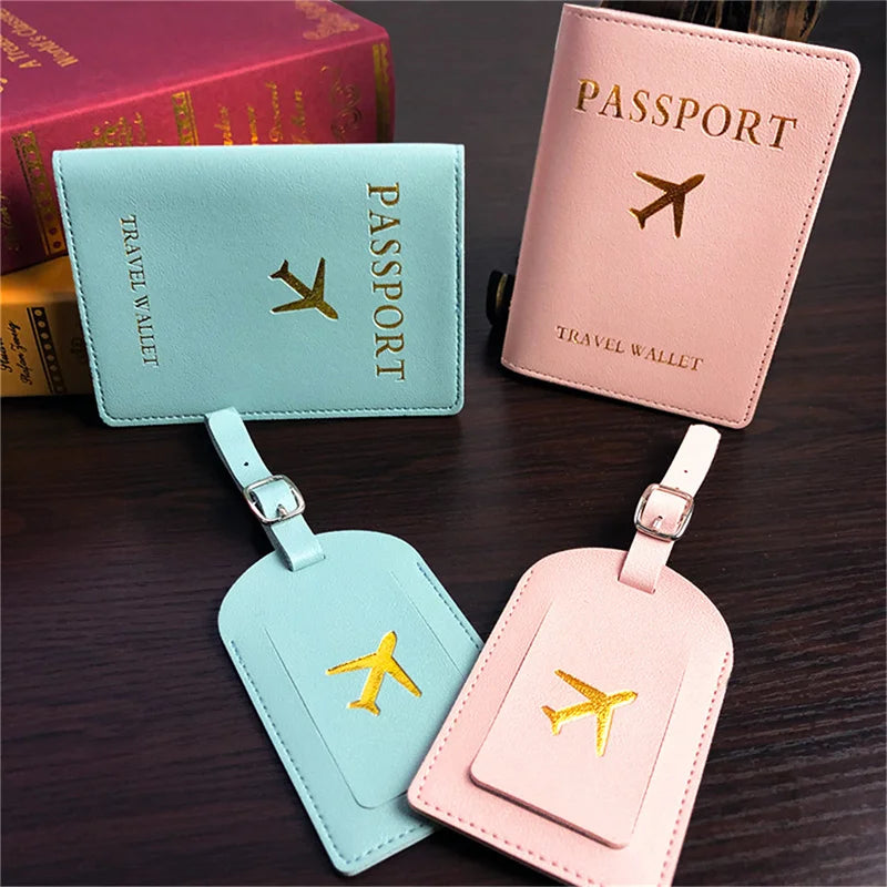 Personalised Passport Holder & Luggage Tag Set