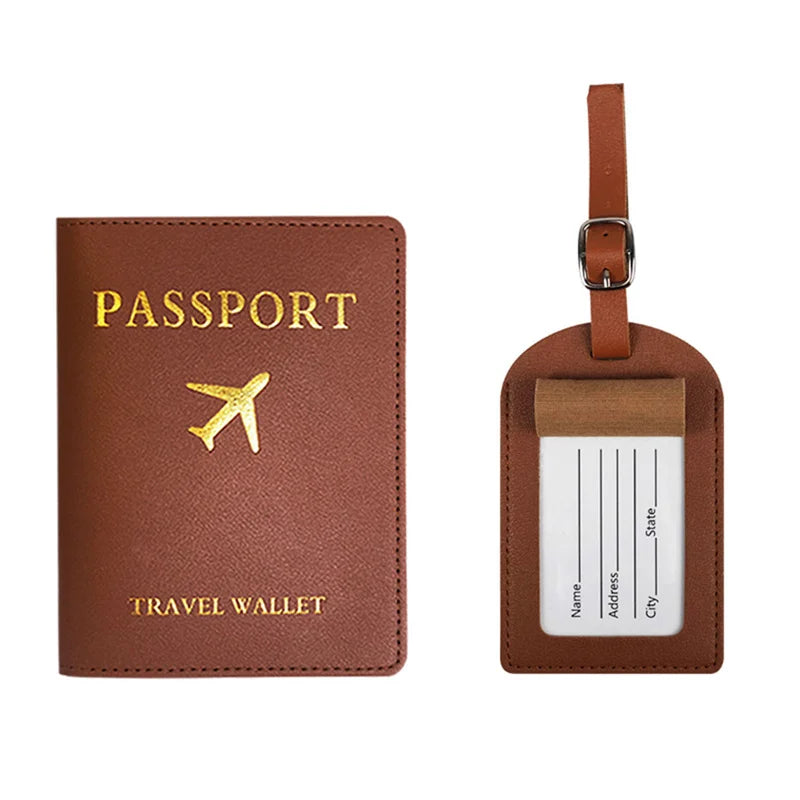 Personalised Passport Holder & Luggage Tag Set