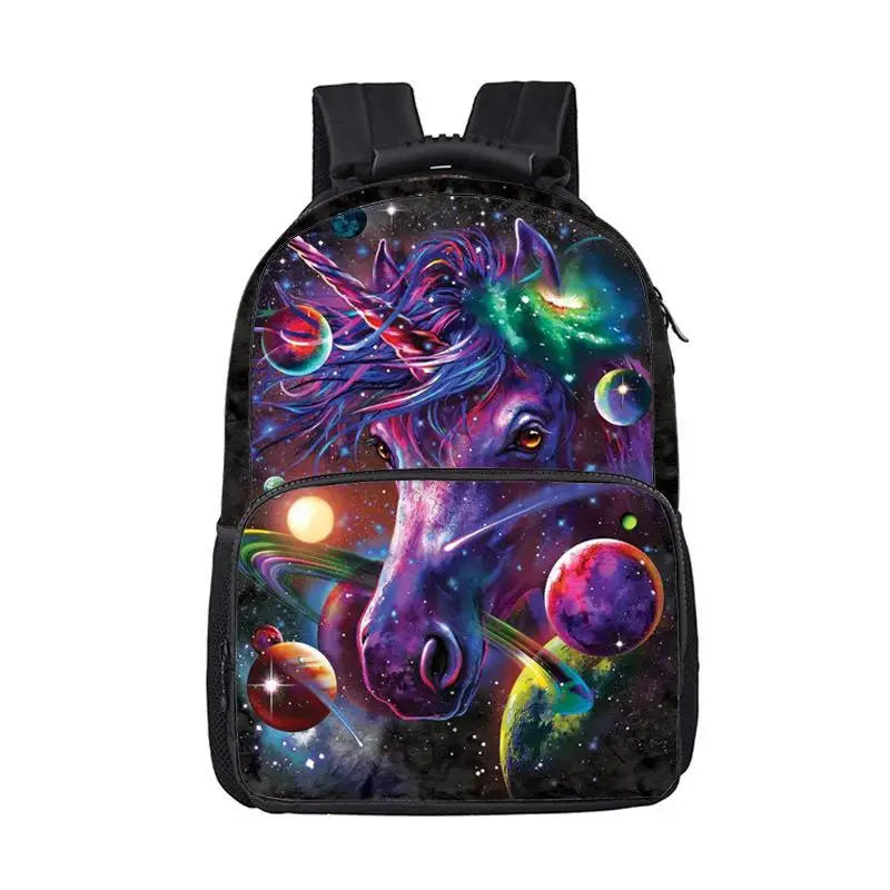 Youth Starry Sky Backpack Creative School Bag Kids Mochila Escolar