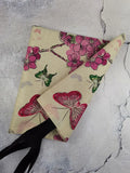 Chinese Style Linen Fabric Bag Butterfly & Flower Women's Handbag Tote