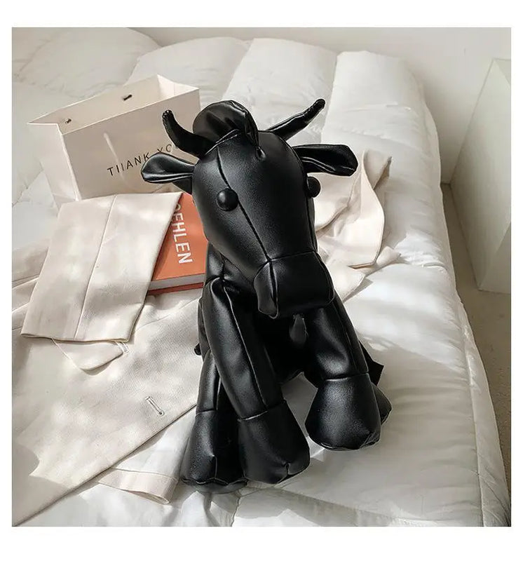 3D Cartoon Cow Women's Crossbody Bag