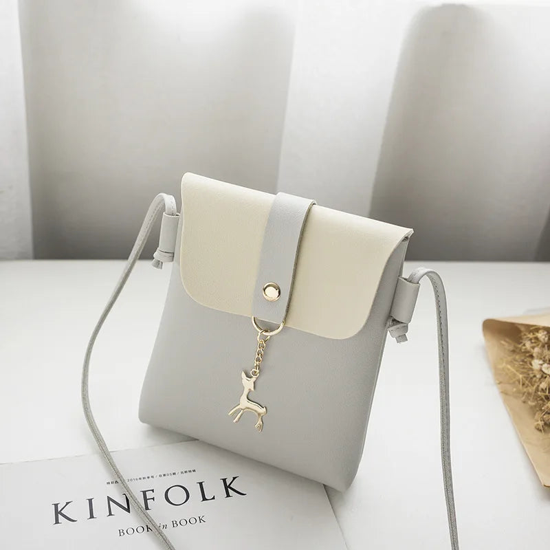 Deer Charm Shoulder Diagonal Bag for Women