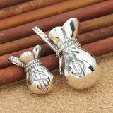 Thai Silver Vintage Pendant 925 Sterling Silver Lucky Money Bag