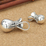 Thai Silver Vintage Pendant 925 Sterling Silver Lucky Money Bag