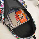 Personality Graffiti Large-capacity Student Backpack