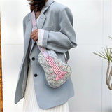 Personality Guitar-shaped PU Leather Shoulder Bag