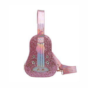 Personality Guitar-shaped PU Leather Shoulder Bag