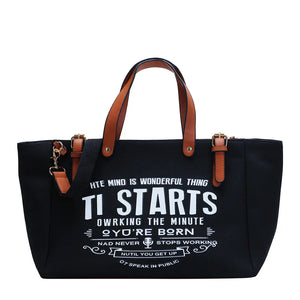 Personality High Capacity Casual Tote Bag For Woman Tide Shopper Shoulder Bag