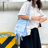 Reflective Diagonal Bag Japanese Girl Backpack Student Women's Mini Bag
