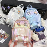 Reflective Diagonal Bag Japanese Girl Backpack Student Women's Mini Bag