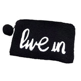 Personality Letters Fur Women's Handbag Clutch Purse Warm Shoulder Bag