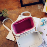Milk Box Shape Shoulder Bag Printed Drink Bottle Crossbody Bags