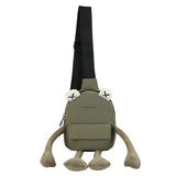 Cartoon Frog Bag Messenger Chest Bag Unisex Shoulder Crossbody Bag