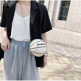 Printed Basketball Chain Messenger Bag for Women