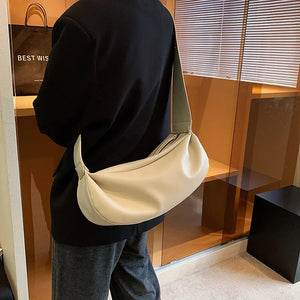 Personality PU Leather Large Capacity Shoulder Bag Texture Women Messenger Bag