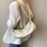 Personality PU Leather Large Capacity Shoulder Bag Texture Women Messenger Bag