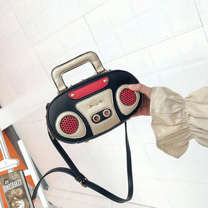 Retro Radio Shape Bag Ladies Handbag Shoulder Bag Messenger Bag