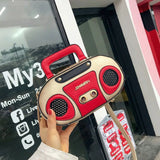 Retro Radio Shape Bag Ladies Handbag Shoulder Bag Messenger Bag