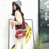 Retro Radio Shape Bag Ladies Handbag Shoulder Bag Messenger Bag