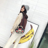 Retro Radio Shape Bag Ladies Handbag Shoulder Bag Messenger Bag