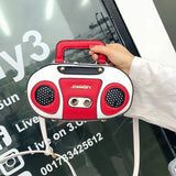 Retro Radio Shape Bag Ladies Handbag Shoulder Bag Messenger Bag