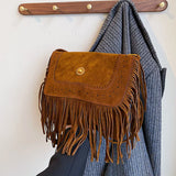 Personality Women's Crossbody Bag Scrub Leather Shoulder Purse