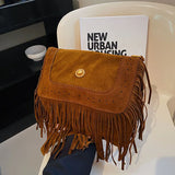 Personality Women's Crossbody Bag Scrub Leather Shoulder Purse