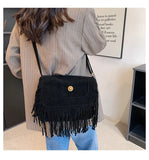 Personality Women's Crossbody Bag Scrub Leather Shoulder Purse