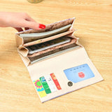 Creative Cartoon Girl Printed Long Wallet PU Leather Clutch