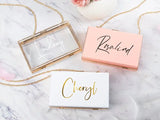 Personalized Acrylic Clutch Bridesmaid Bag Bride Gift
