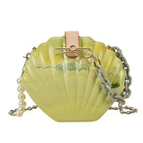 Acrylic Shell Bag Shoulder Chain Box Messenger Bag