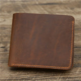 Engraved Minimalist Leather Mens Wallet