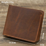 Engraved Minimalist Leather Mens Wallet