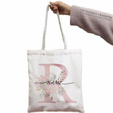 Personalized Bridesmaid Tote Bag Maid of Honor Name Handbag Wedding Shoulder Bag