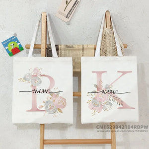 Personalized Bridesmaid Tote Bag Maid of Honor Name Handbag Wedding Shoulder Bag