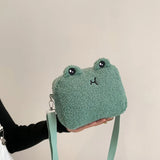 Personalized Cartoon Plush Bag Embroidered Name Shoulder Bag