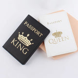 Personalized King & Queen Passport Cover with Names