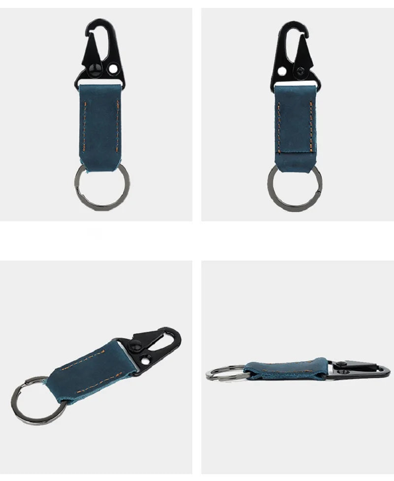 Men'S Keychain Vintage Leather Car Keychain
