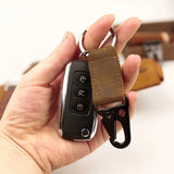 Men'S Keychain Vintage Leather Car Keychain