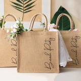 Personalized Bridesmaid Beach Tote Bags