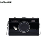 Camera Shape Clutch Nubuck Shoulder Bag Mini Messenger Bag Purse