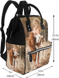 Custom Diaper Backpack with Picture/Text - Waterproof Mummy Backpack for Mom