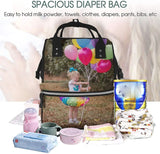 Custom Diaper Backpack with Picture/Text - Waterproof Mummy Backpack for Mom