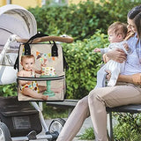 Custom Diaper Backpack with Picture/Text - Waterproof Mummy Backpack for Mom