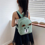 Personalized Child Backpack Name School Nursery Bag Kids Teddy Backpack