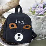 Personalized Child Backpack Name School Nursery Bag Kids Teddy Backpack